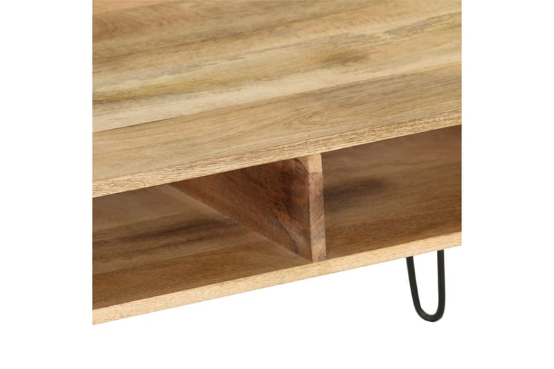 TV-taso kiinteä mangopuu 110x35x45 cm - Ruskea - Huonekalut - TV- & Mediakalusteet - Tv taso & Mediataso