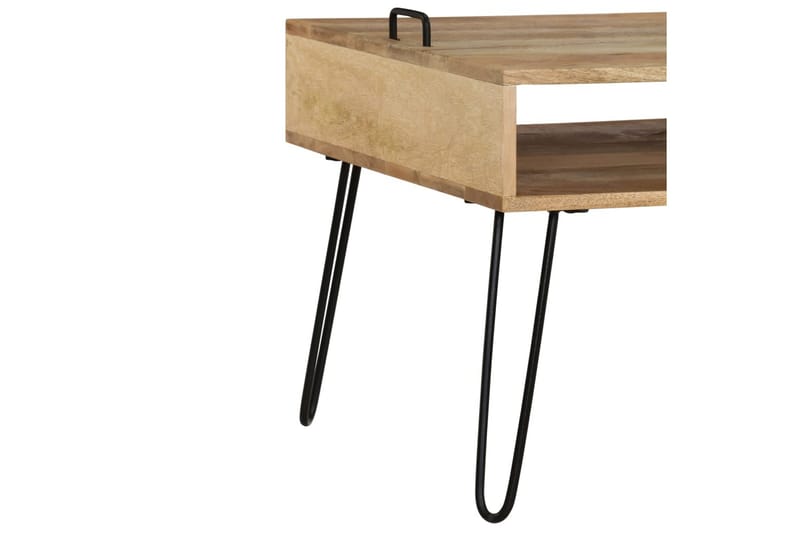 TV-taso kiinteä mangopuu 110x35x45 cm - Ruskea - Huonekalut - TV- & Mediakalusteet - Tv taso & Mediataso