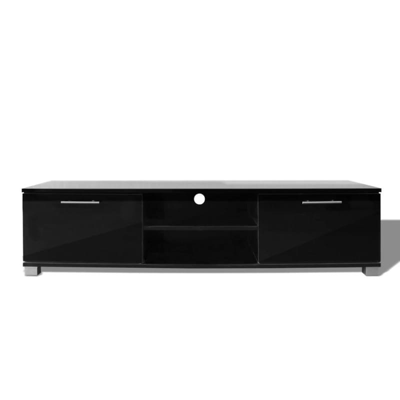 TV-taso korkeakiilto musta 120x40,3x34,7 cm - Musta - Huonekalut - TV- & Mediakalusteet - Tv taso & Mediataso