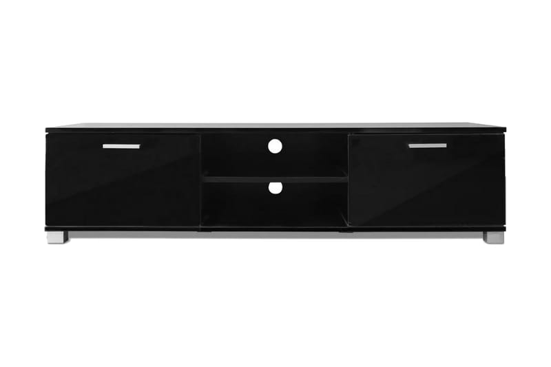 TV-taso Korkeakiilto musta 140x40,3x34,7 cm - Musta - Huonekalut - TV- & Mediakalusteet - Tv taso & Mediataso