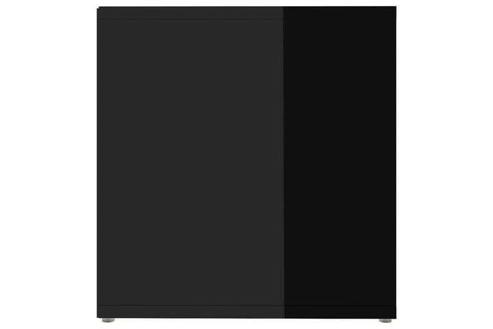 TV-taso korkeakiilto musta 72x35x36,5 cm lastulevy - Musta - Tv taso & Mediataso