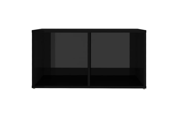 TV-taso korkeakiilto musta 72x35x36,5 cm lastulevy - Musta - Tv taso & Mediataso