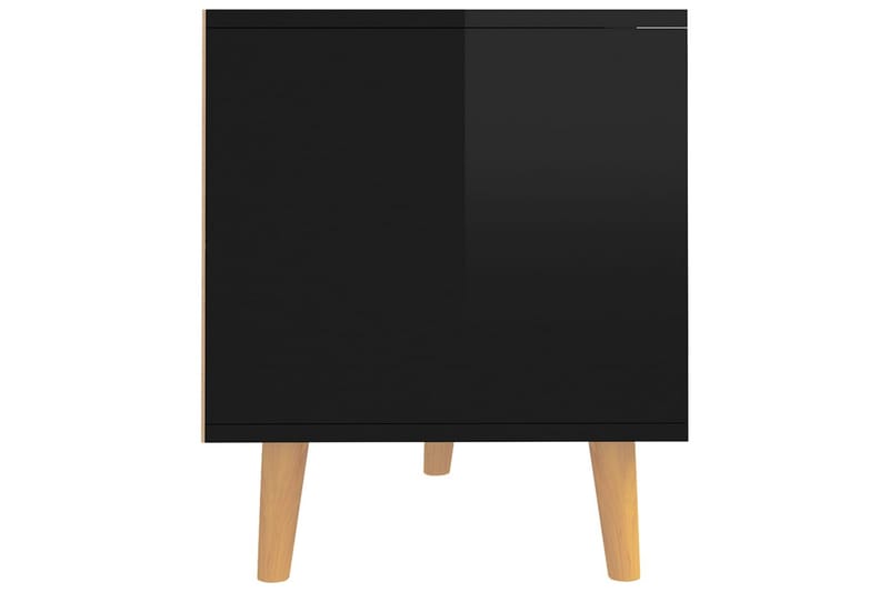 TV-taso korkeakiilto musta 90x40x48,5 cm lastulevy - Huonekalut - TV- & Mediakalusteet - Tv taso & Mediataso