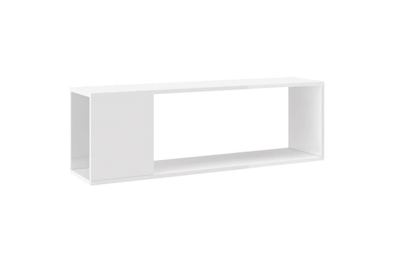 TV-taso korkeakiilto valkoinen 100x24x32 cm lastulevy - Valkoinen - Huonekalut - TV- & Mediakalusteet - Tv taso & Mediataso