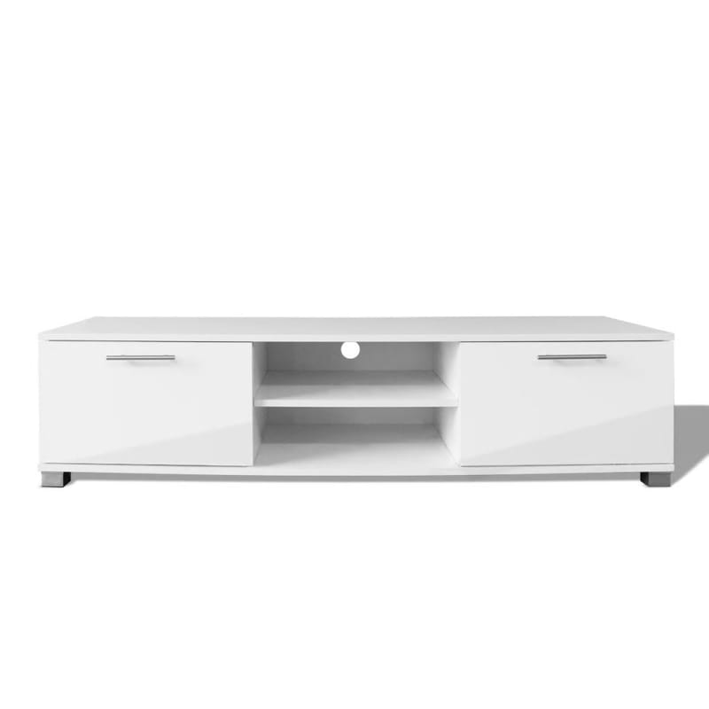 TV-taso korkeakiilto valkoinen 120x40,3x34,7 cm - Valkoinen - Huonekalut - TV- & Mediakalusteet - Tv taso & Mediataso