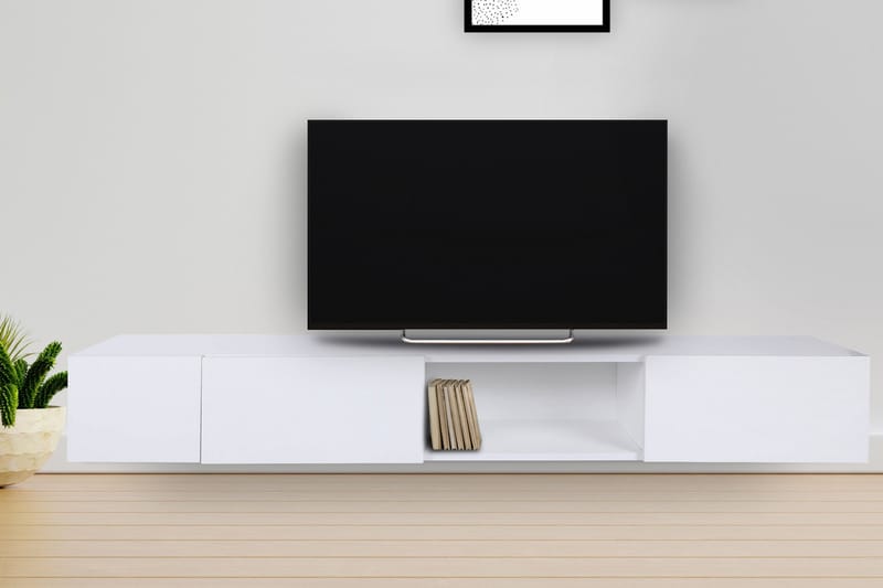 TV-taso Lageneu 180 cm - Valkoinen - Huonekalut - TV- & Mediakalusteet - Tv taso & Mediataso