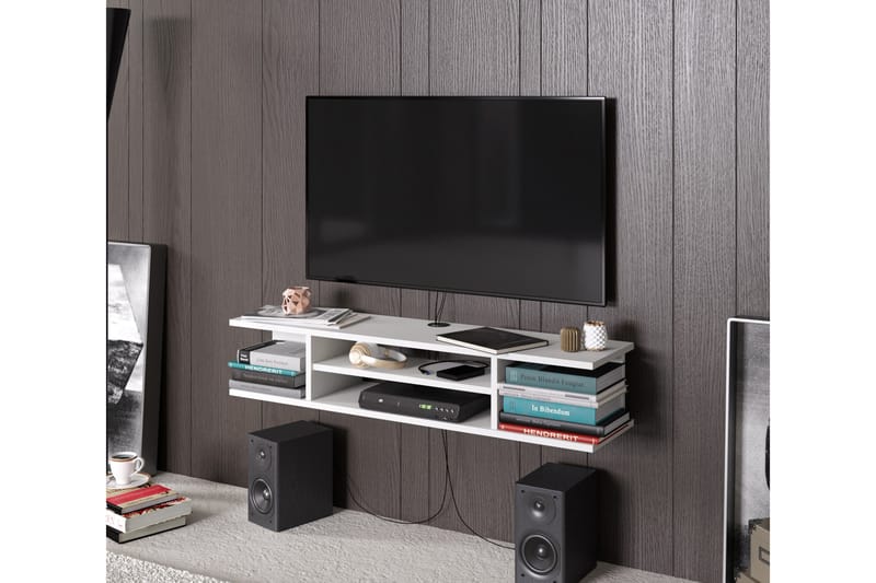 TV-taso Lahti 135 cm - Valkoinen - Huonekalut - TV- & Mediakalusteet - Tv taso & Mediataso