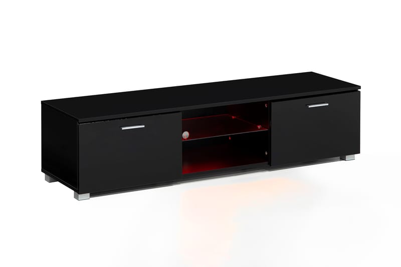 TV-taso Laritstorp 140 cm LED-valaistus - Musta - Huonekalut - TV- & Mediakalusteet - Tv taso & Mediataso