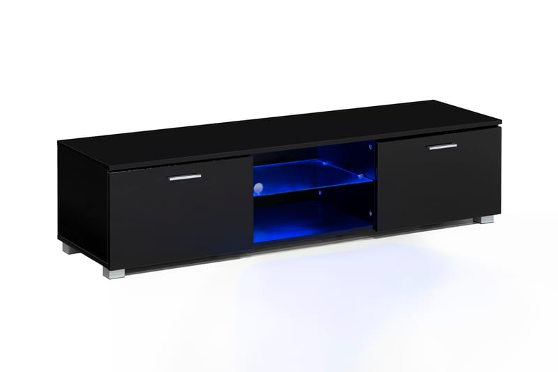 TV-taso Laritstorp 140 cm LED-valaistus - Musta - Huonekalut - TV- & Mediakalusteet - Tv taso & Mediataso