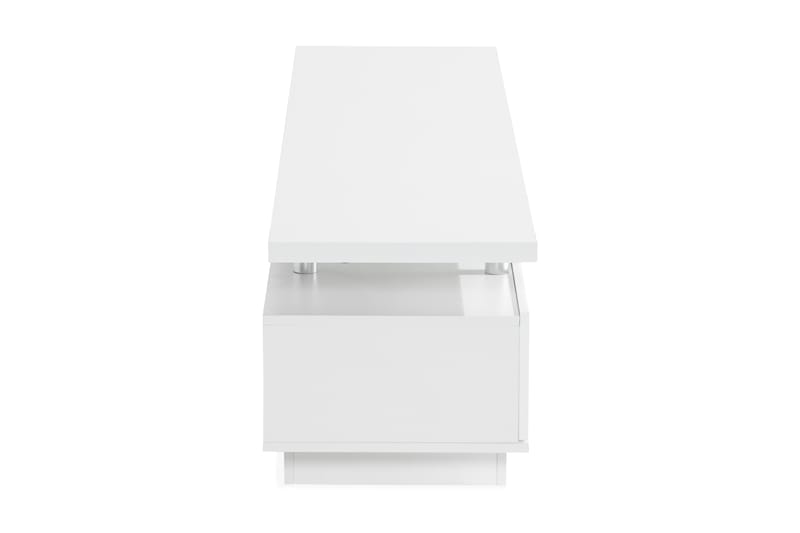 TV-taso Laritstorp 180 cm 2 hyllyä LED-valaistus - Valkoinen - Huonekalut - TV- & Mediakalusteet - Tv taso & Mediataso