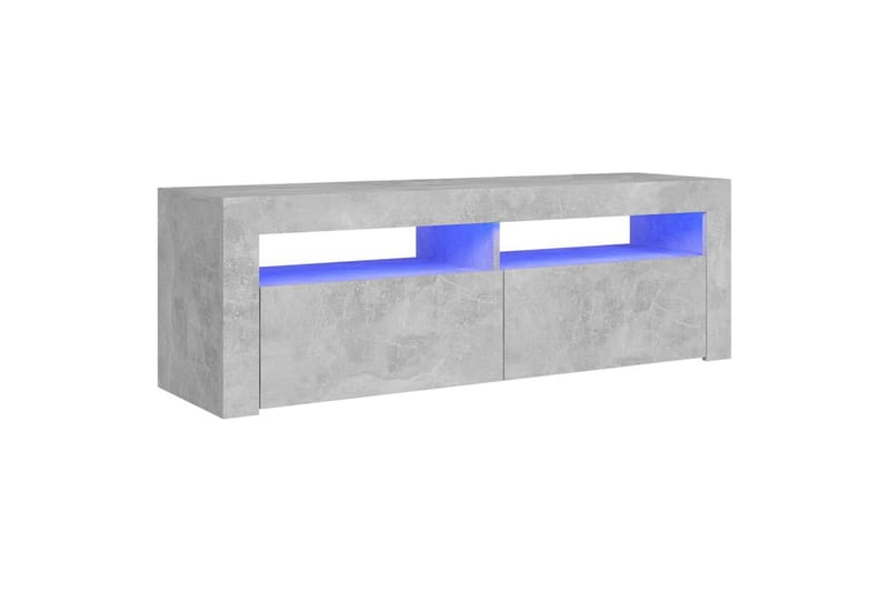 TV-taso LED-valoilla 120x35x40 cm - Betoninharmaa - Huonekalut - TV- & Mediakalusteet - Tv taso & Mediataso