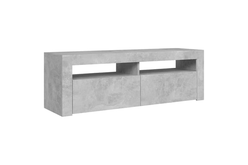 TV-taso LED-valoilla 120x35x40 cm - Betoninharmaa - Huonekalut - TV- & Mediakalusteet - Tv taso & Mediataso