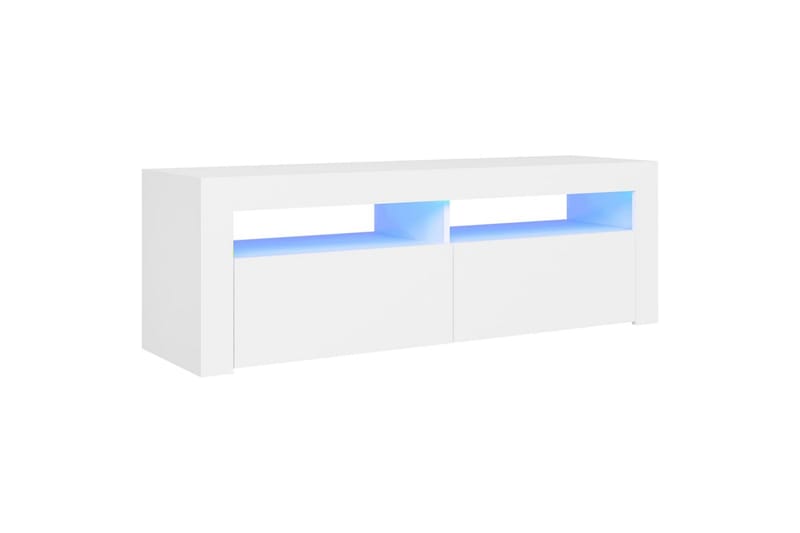 TV-taso LED-valoilla 120x35x40 cm - Valkoinen - Huonekalut - TV- & Mediakalusteet - Tv taso & Mediataso