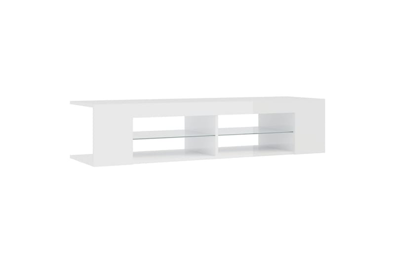 TV-taso LED-valoilla 135x39x30 cm - Korkeakiilto Valkoinen - Huonekalut - TV- & Mediakalusteet - Tv taso & Mediataso