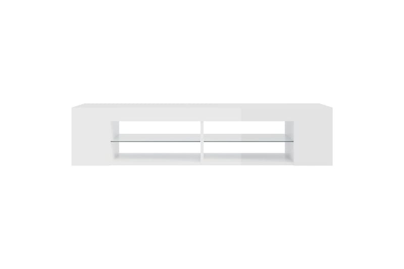 TV-taso LED-valoilla 135x39x30 cm - Korkeakiilto Valkoinen - Huonekalut - TV- & Mediakalusteet - Tv taso & Mediataso