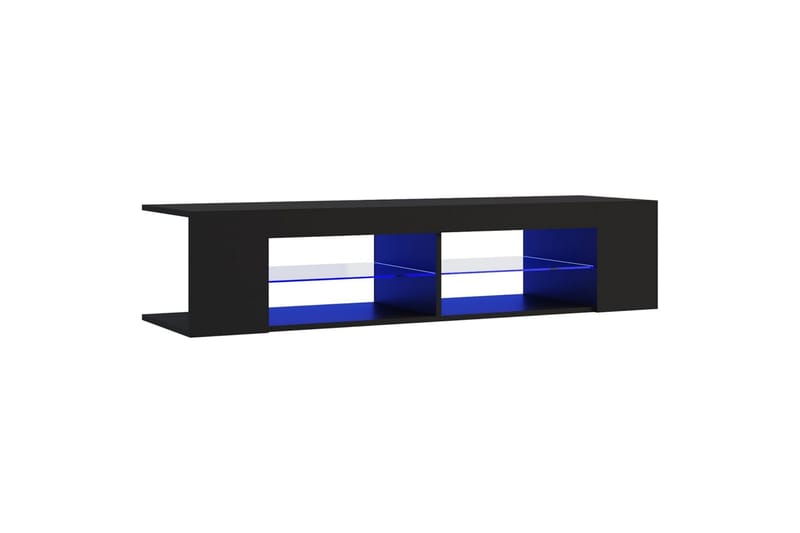 TV-taso LED-valoilla 135x39x30 cm - Musta - Huonekalut - TV- & Mediakalusteet - Tv taso & Mediataso