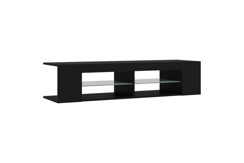 TV-taso LED-valoilla 135x39x30 cm - Musta - Huonekalut - TV- & Mediakalusteet - Tv taso & Mediataso