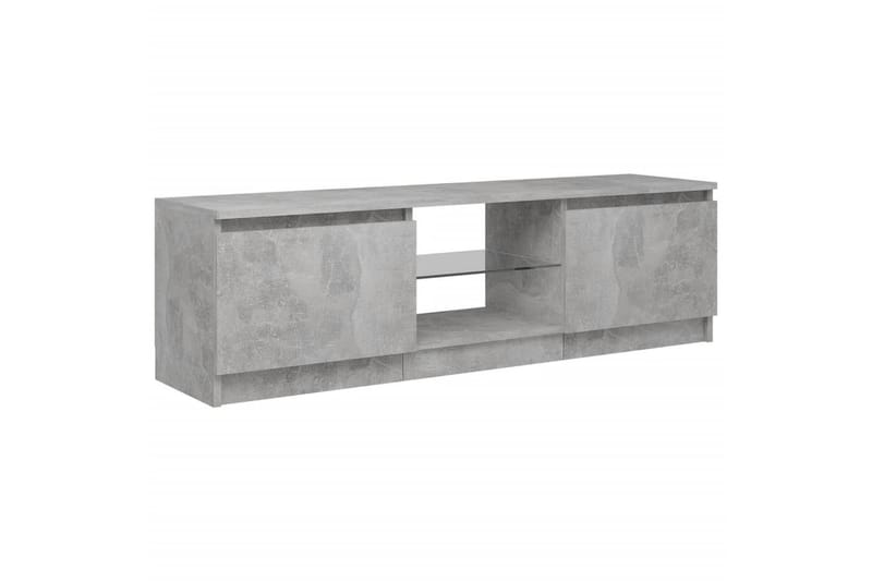 TV-taso LED-valoilla betoninharmaa 120x30x35,5 cm - Huonekalut - TV- & Mediakalusteet - Tv taso & Mediataso