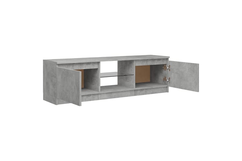 TV-taso LED-valoilla betoninharmaa 120x30x35,5 cm - Huonekalut - TV- & Mediakalusteet - Tv taso & Mediataso