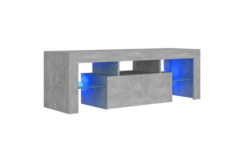TV-taso LED-valoilla betoninharmaa 120x35x40 cm - Huonekalut - TV- & Mediakalusteet - Tv taso & Mediataso