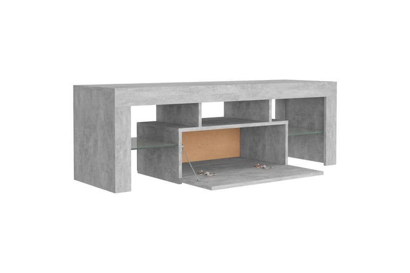 TV-taso LED-valoilla betoninharmaa 120x35x40 cm - Huonekalut - TV- & Mediakalusteet - Tv taso & Mediataso