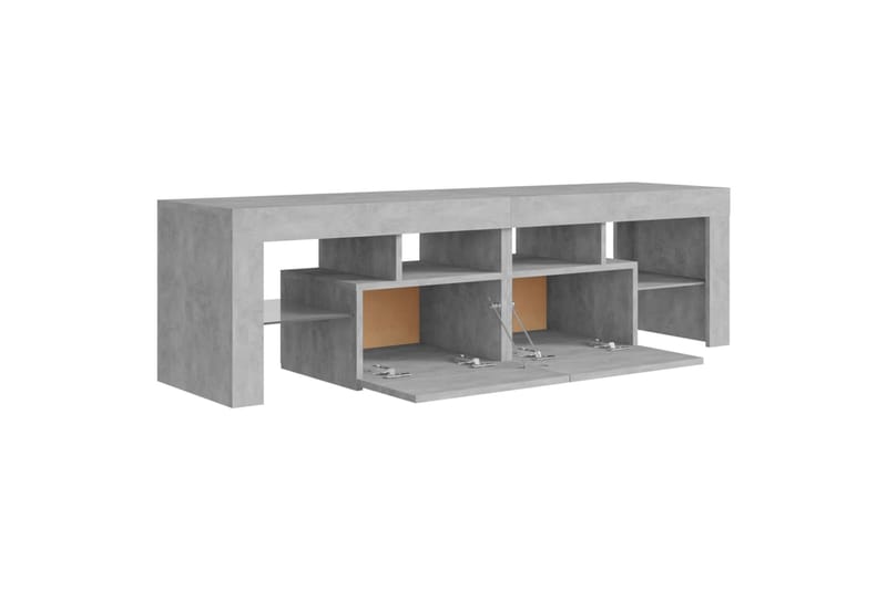 TV-taso LED-valoilla betoninharmaa 140x35x40 cm - Huonekalut - TV- & Mediakalusteet - Tv taso & Mediataso