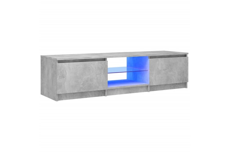 TV-taso LED-valoilla betoninharmaa 140x40x35,5 cm - Huonekalut - TV- & Mediakalusteet - Tv taso & Mediataso