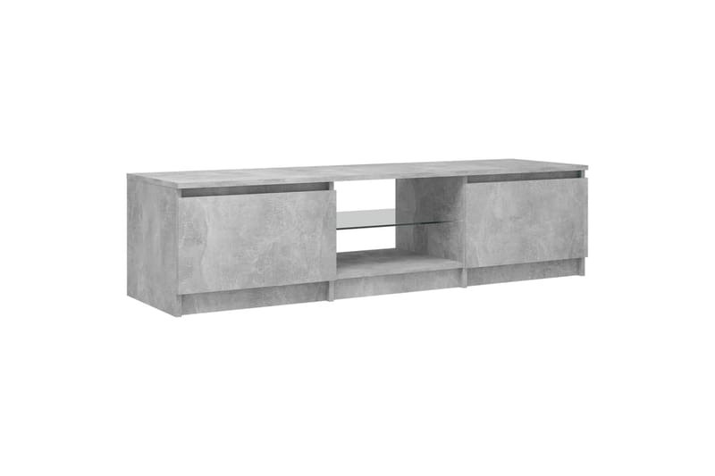 TV-taso LED-valoilla betoninharmaa 140x40x35,5 cm - Huonekalut - TV- & Mediakalusteet - Tv taso & Mediataso