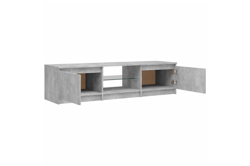 TV-taso LED-valoilla betoninharmaa 140x40x35,5 cm - Huonekalut - TV- & Mediakalusteet - Tv taso & Mediataso