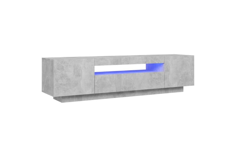 TV-taso LED-valoilla betoninharmaa 160x35x40 cm - Huonekalut - TV- & Mediakalusteet - Tv taso & Mediataso