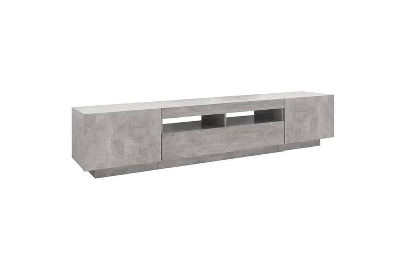 TV-taso LED-valoilla betoninharmaa 200x35x40 cm - Harmaa - Huonekalut - TV- & Mediakalusteet - Tv taso & Mediataso