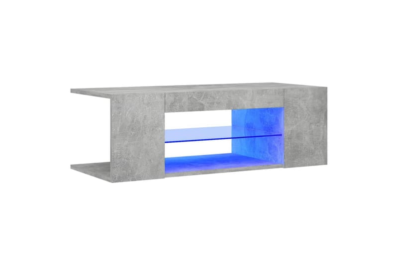 TV-taso LED-valoilla betoninharmaa 90x39x30 cm - Huonekalut - TV- & Mediakalusteet - Tv taso & Mediataso