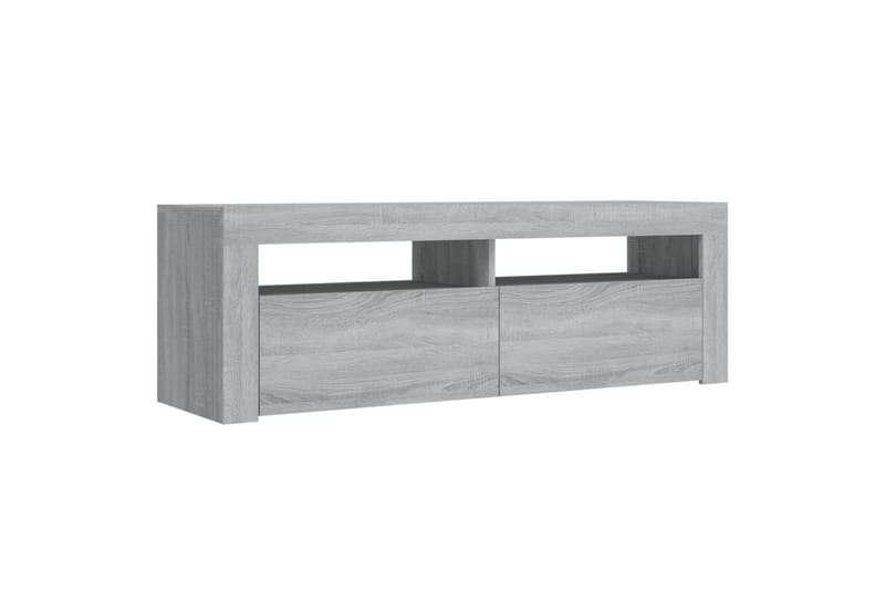 TV-taso LED-valoilla harmaa Sonoma 120x35x40 cm - Harmaa - Huonekalut - TV- & Mediakalusteet - Tv taso & Mediataso