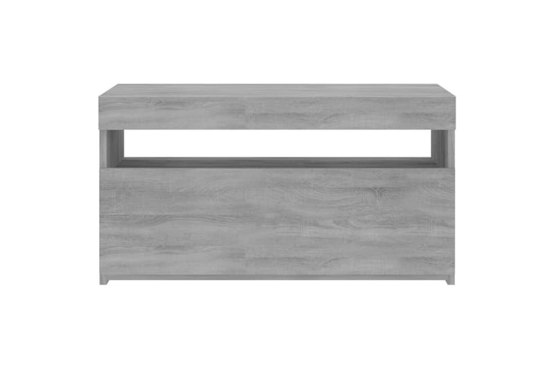 TV-taso LED-valoilla harmaa Sonoma 75x35x40 cm - Harmaa - Huonekalut - TV- & Mediakalusteet - Tv taso & Mediataso