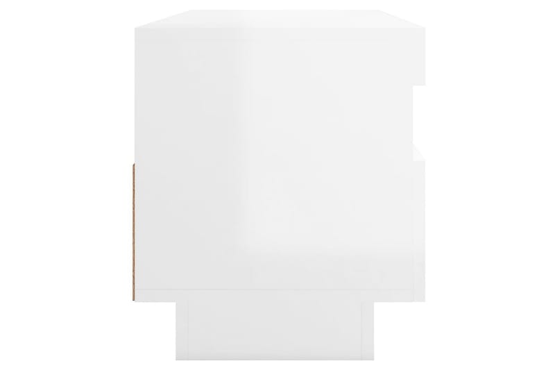 TV-taso LED-valoilla korkeakiilto valkoinen 100x35x40 cm - Huonekalut - TV- & Mediakalusteet - Tv taso & Mediataso