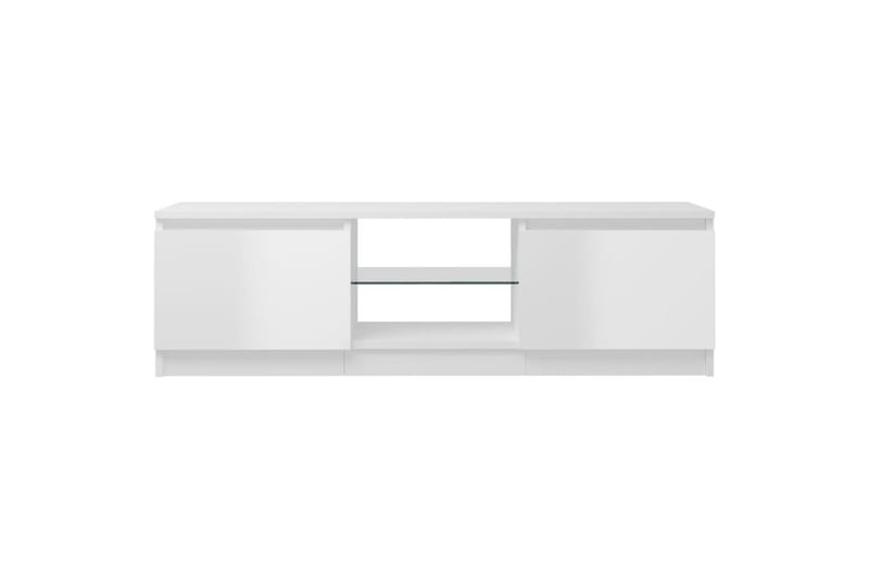 TV-taso LED-valoilla korkeakiilto valkoinen 120x30x35,5 cm - Huonekalut - TV- & Mediakalusteet - Tv taso & Mediataso