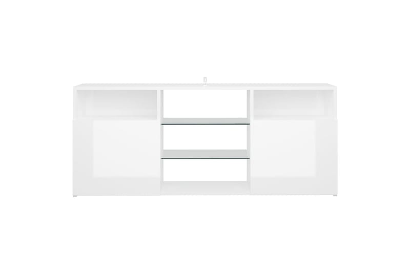 TV-taso LED-valoilla korkeakiilto valkoinen 120x30x50 cm - Huonekalut - TV- & Mediakalusteet - Tv taso & Mediataso