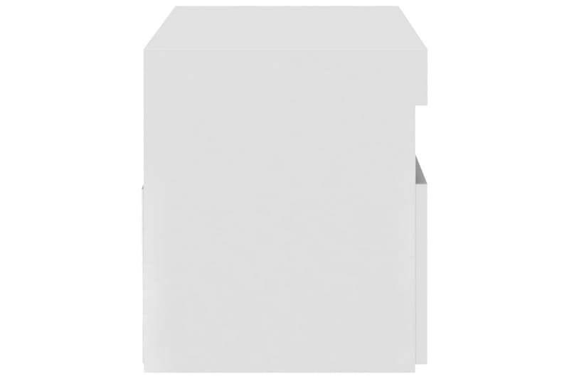 TV-taso LED-valoilla korkeakiilto valkoinen 75x35x40 cm - Valkoinen - Huonekalut - TV- & Mediakalusteet - Tv taso & Mediataso