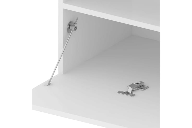 TV-taso LED-valoilla korkeakiilto valkoinen 75x35x40 cm - Valkoinen - Huonekalut - TV- & Mediakalusteet - Tv taso & Mediataso