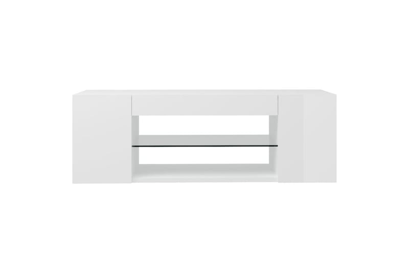TV-taso LED-valoilla korkeakiilto valkoinen 90x39x30 cm - Huonekalut - TV- & Mediakalusteet - Tv taso & Mediataso