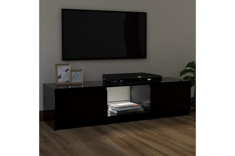 TV-taso LED-valoilla musta 120x30x35,5 cm - Huonekalut - TV- & Mediakalusteet - Tv taso & Mediataso