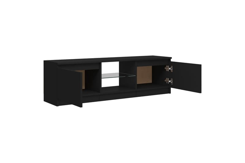 TV-taso LED-valoilla musta 120x30x35,5 cm - Huonekalut - TV- & Mediakalusteet - Tv taso & Mediataso