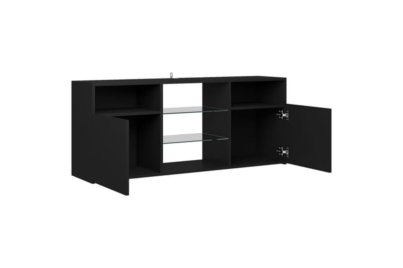 TV-taso LED-valoilla musta 120x30x50 cm - Huonekalut - TV- & Mediakalusteet - Tv taso & Mediataso