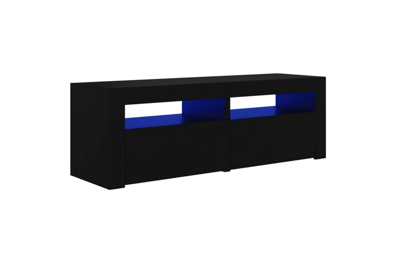 TV-taso LED-valoilla musta 120x35x40 cm - Musta - Huonekalut - TV- & Mediakalusteet - Tv taso & Mediataso