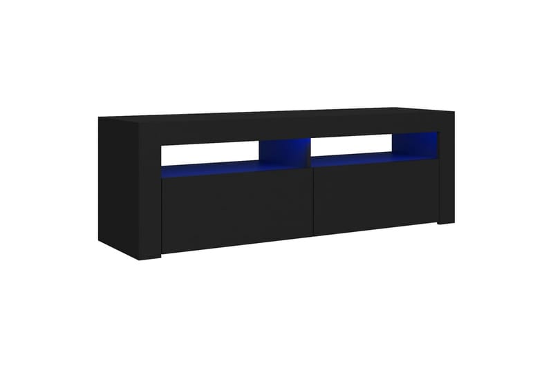 TV-taso LED-valoilla musta 120x35x40 cm - Musta - Huonekalut - TV- & Mediakalusteet - Tv taso & Mediataso