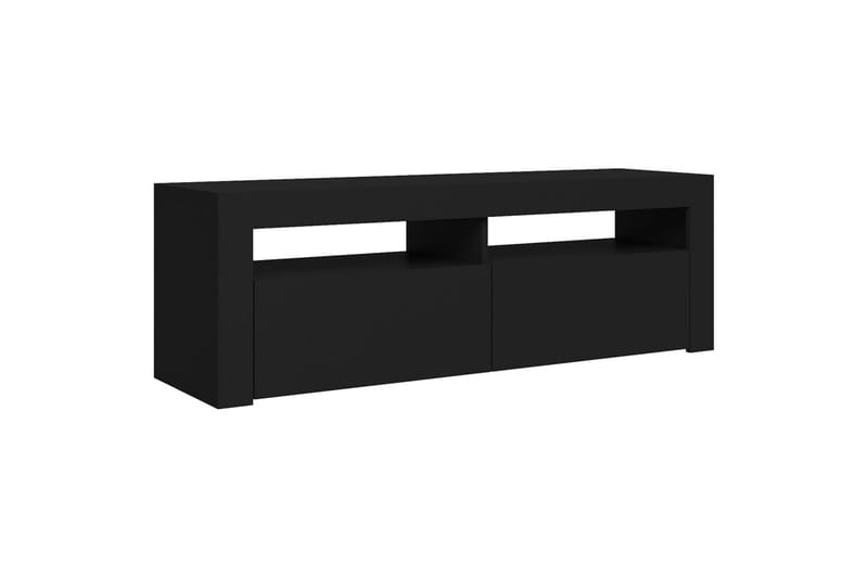 TV-taso LED-valoilla musta 120x35x40 cm - Musta - Huonekalut - TV- & Mediakalusteet - Tv taso & Mediataso