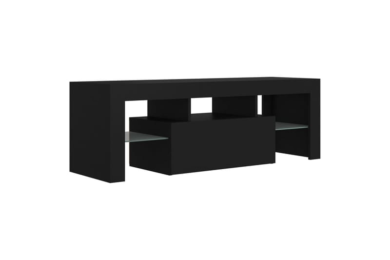 TV-taso LED-valoilla musta 120x35x40 cm - Huonekalut - TV- & Mediakalusteet - Tv taso & Mediataso