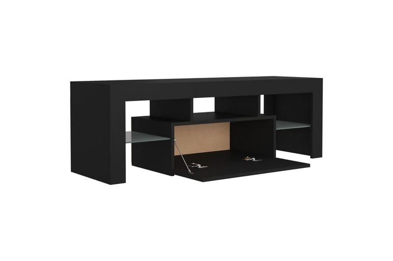 TV-taso LED-valoilla musta 120x35x40 cm - Huonekalut - TV- & Mediakalusteet - Tv taso & Mediataso