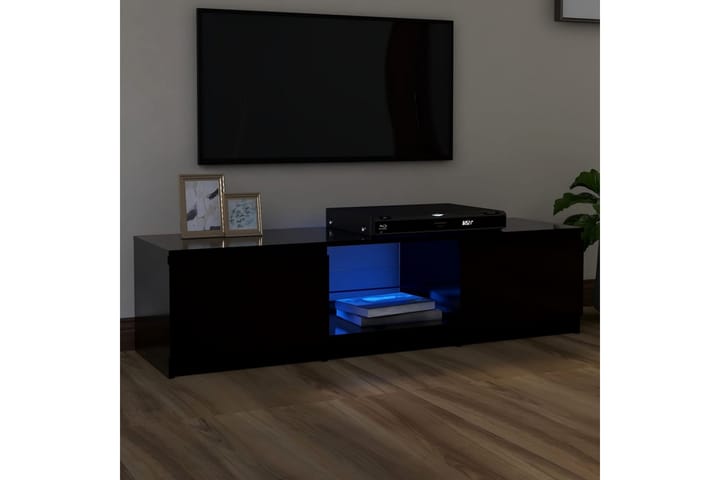 TV-taso LED-valoilla musta 140x40x35,5 cm - Tv taso & Mediataso