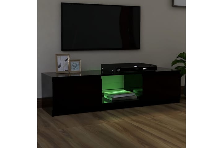 TV-taso LED-valoilla musta 140x40x35,5 cm - Tv taso & Mediataso